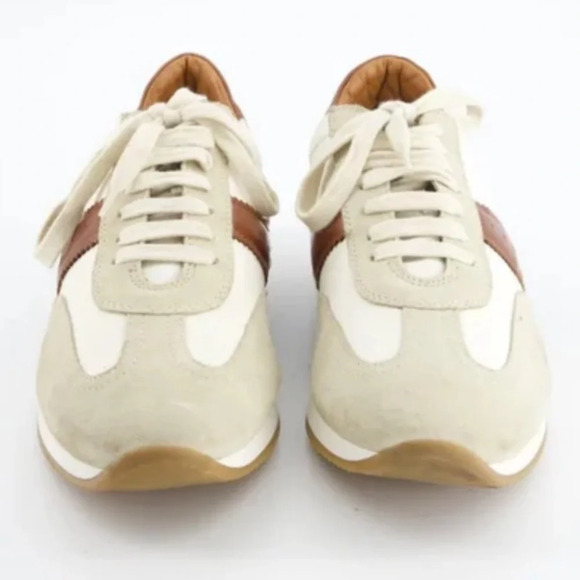 MASSIMO DUTTI Cloth low trainers in a size 9.5 - Picture 4 of 12